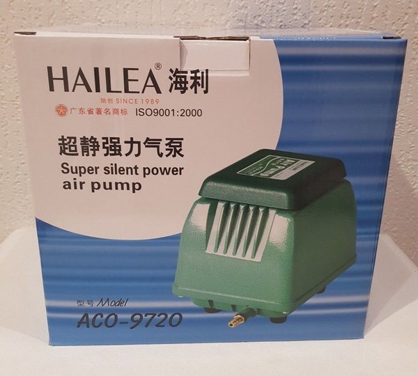 Hailea Membranpumpe 9720 - 1.800l/h 20W sehr leise Luftpumpe Durchlüfter