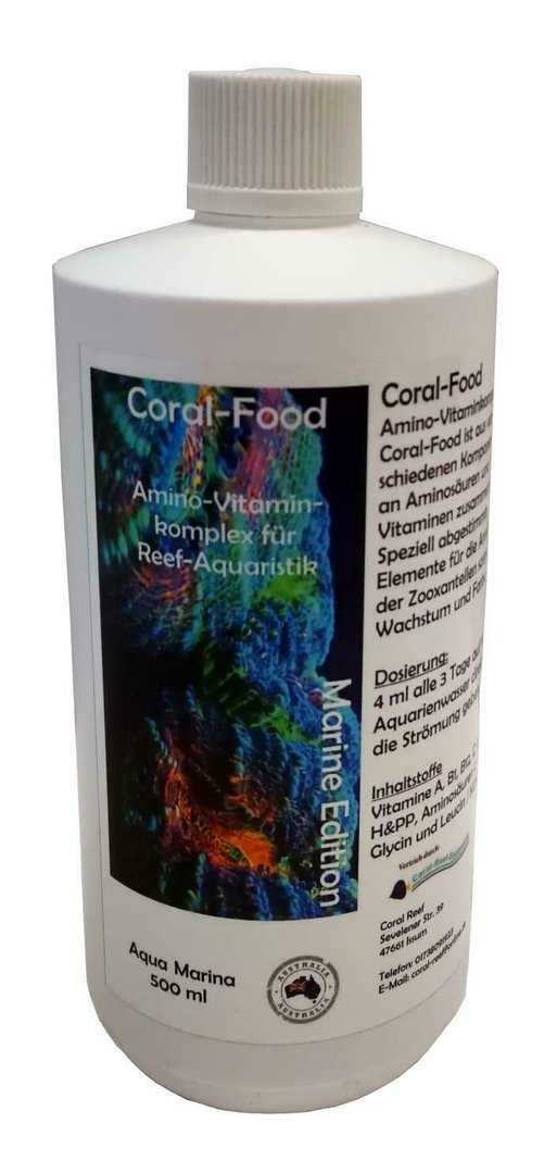 Coral Reef Aqua Marina Coral-Food Amino Vitamin Komplex 500ml Meerwasser